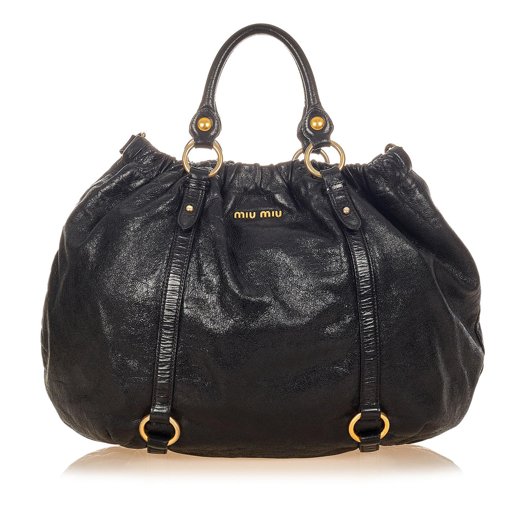 Miu Miu Vitello Shine Satchel (SHG-25800)