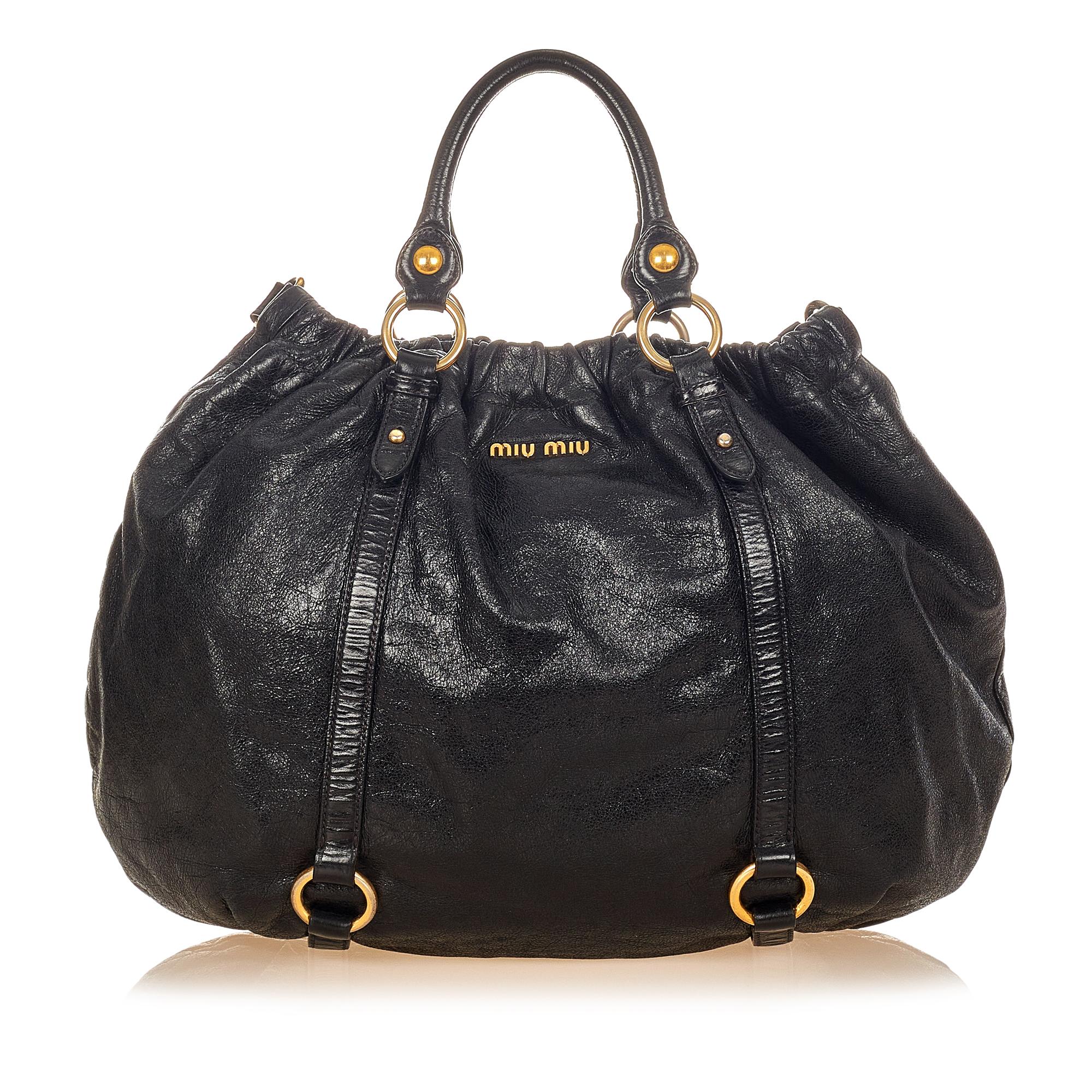 Miu Miu Vitello Shine Satchel (SHG-25800)