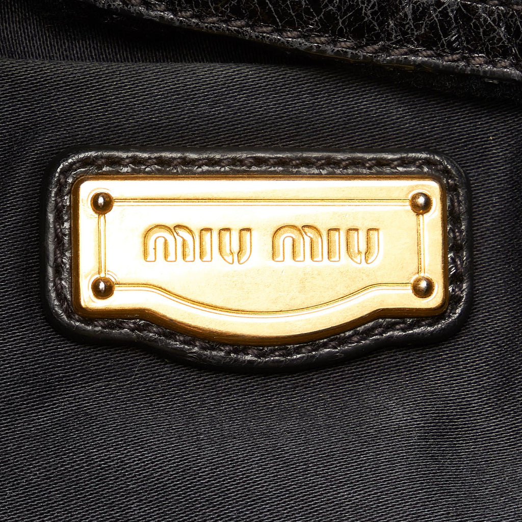 Miu Miu Vitello Shine Satchel (SHG-25800)