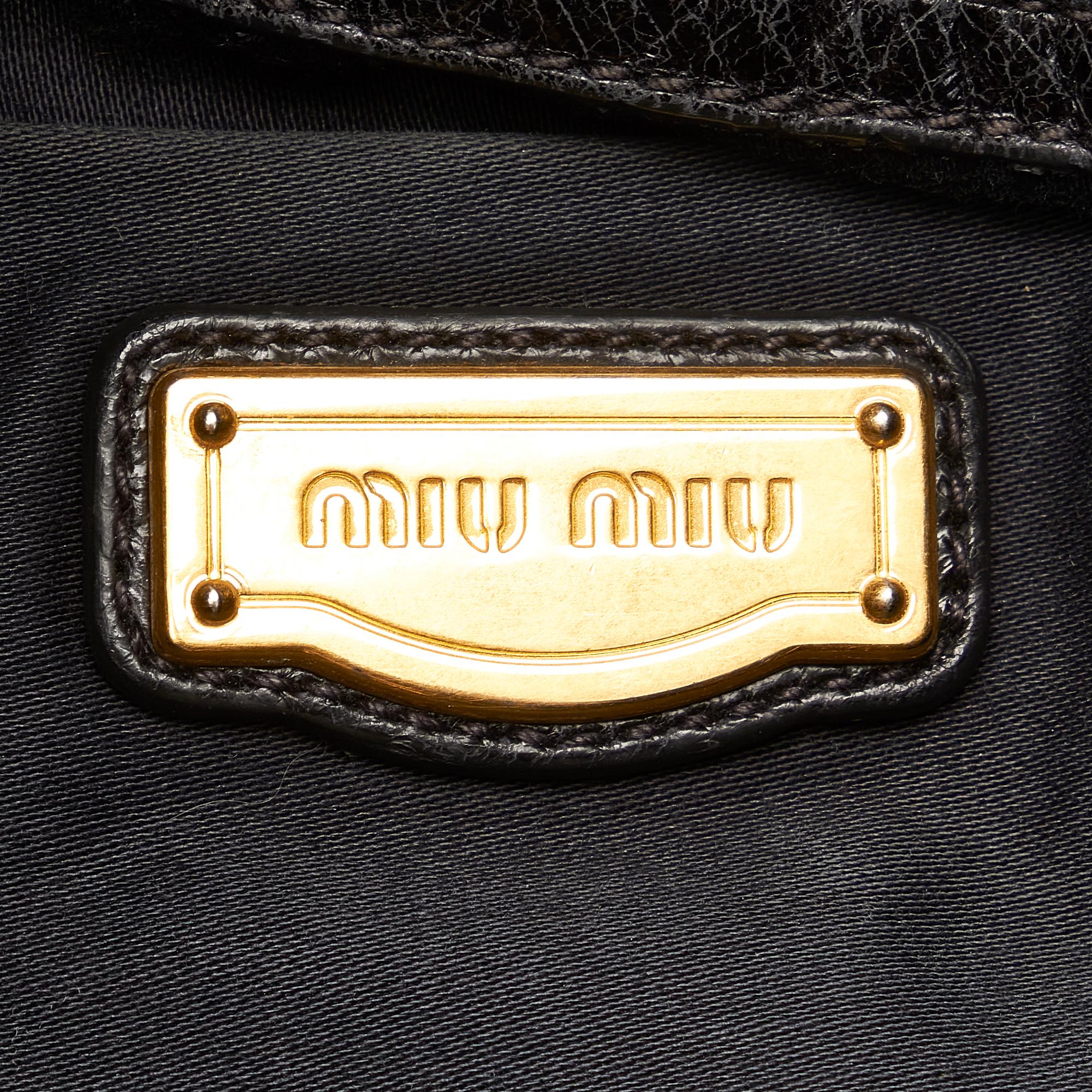Miu Miu Vitello Shine Satchel (SHG-25800)