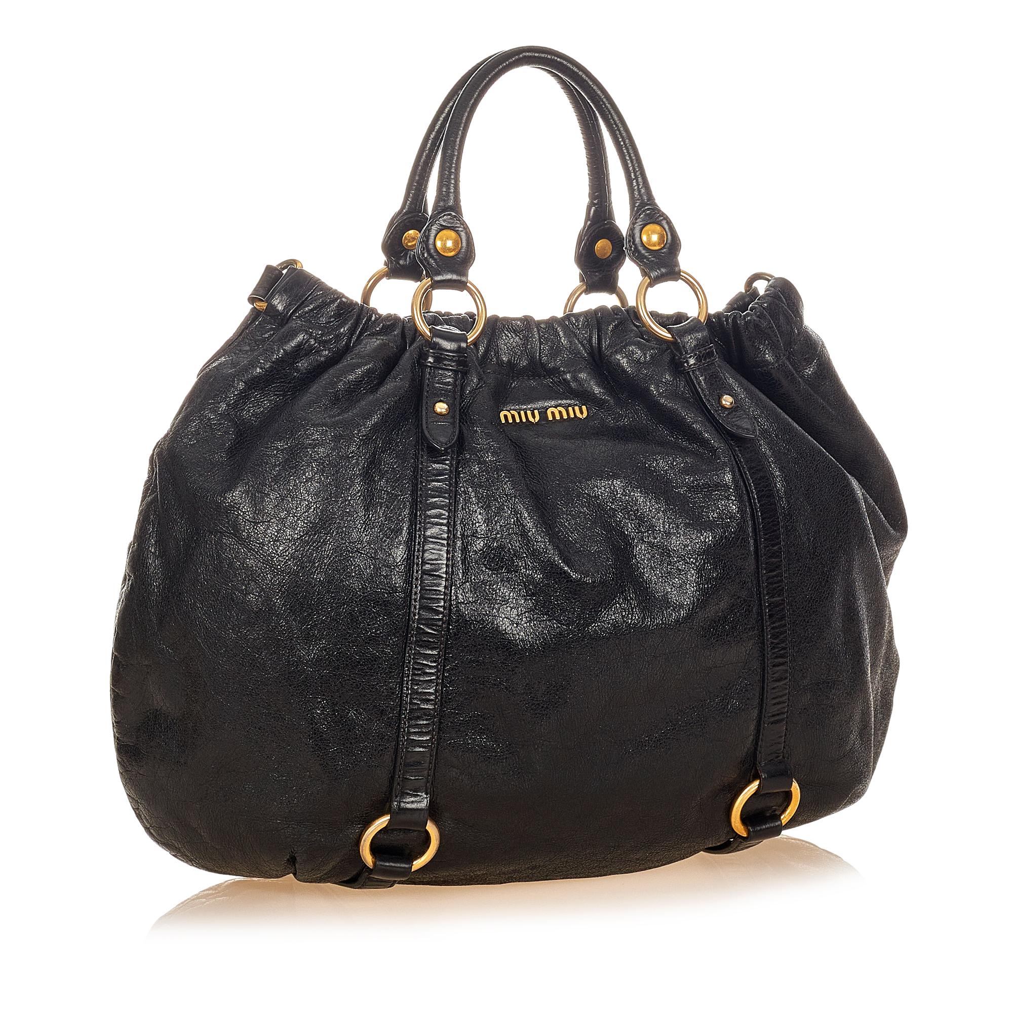 Miu Miu Vitello Shine Satchel (SHG-25800)