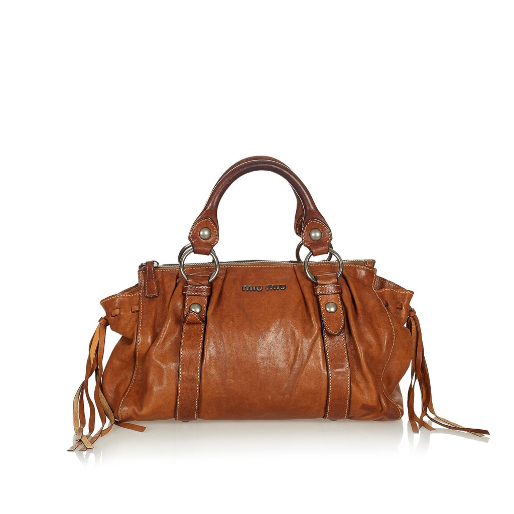 Miu Miu Vitello Shine Satchel (SHG-26864)