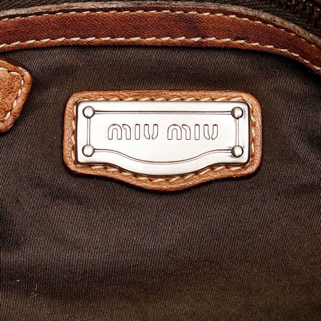 Miu Miu Vitello Shine Satchel (SHG-26864)