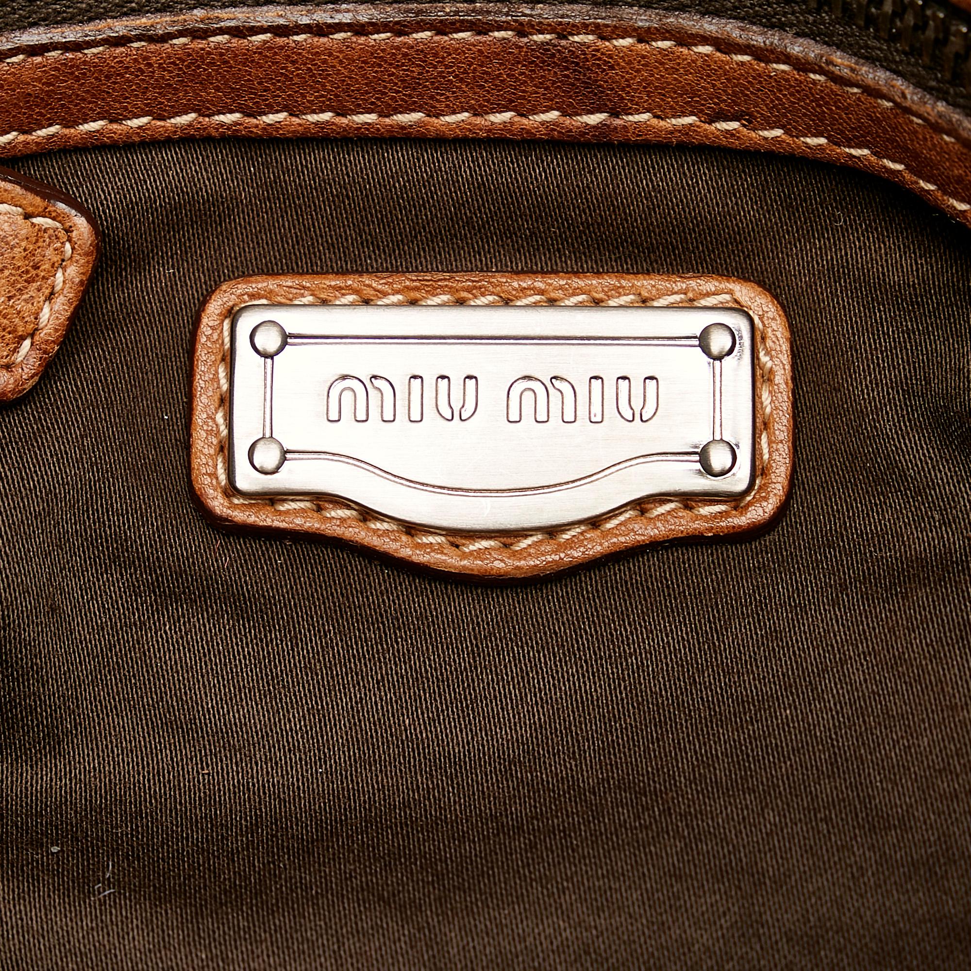 Miu Miu Vitello Shine Satchel (SHG-26864)