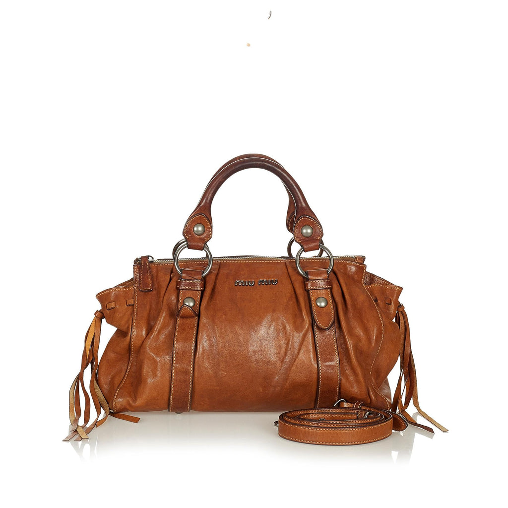 Miu Miu Vitello Shine Satchel (SHG-26864)