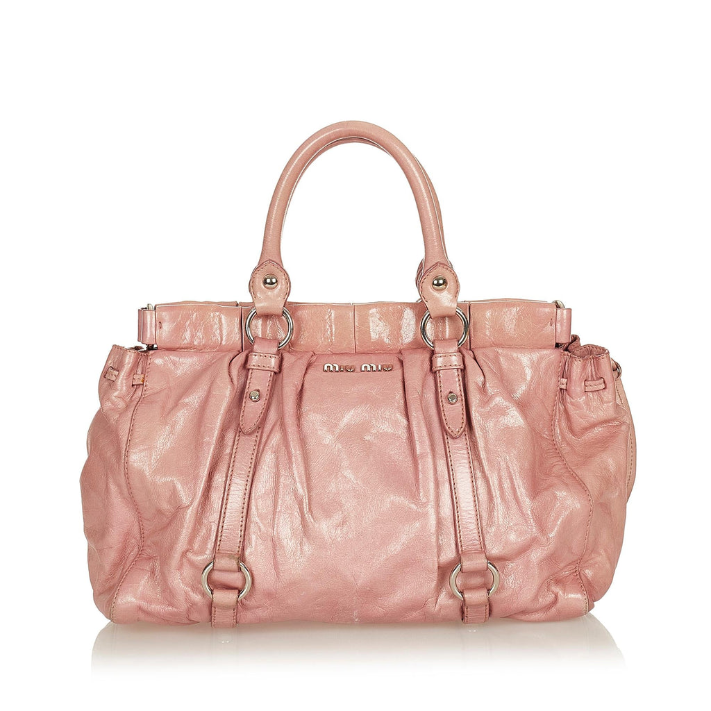 Miu Miu Vitello Shine Satchel (SHG-26918)