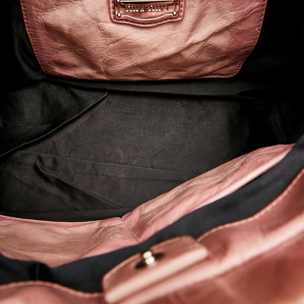 Miu Miu Vitello Shine Satchel (SHG-26918)