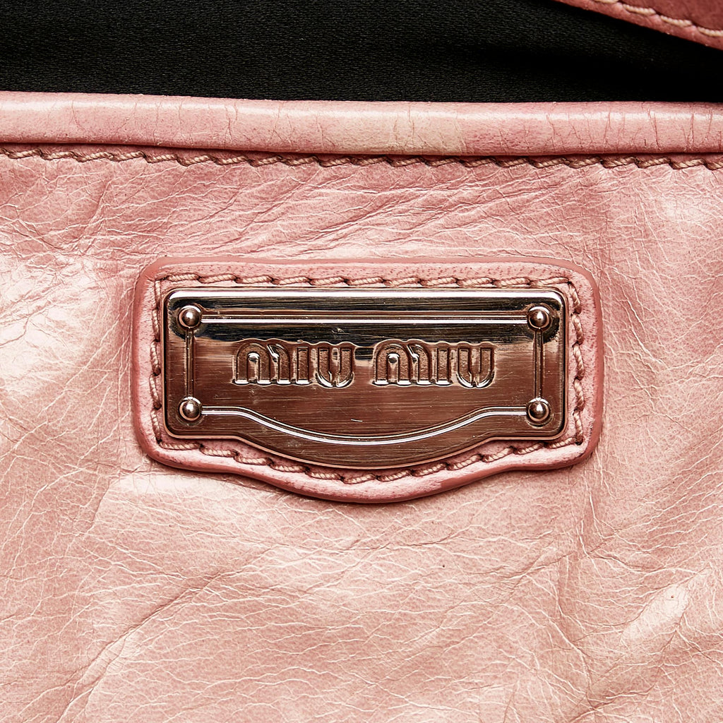 Miu Miu Vitello Shine Satchel (SHG-26918)