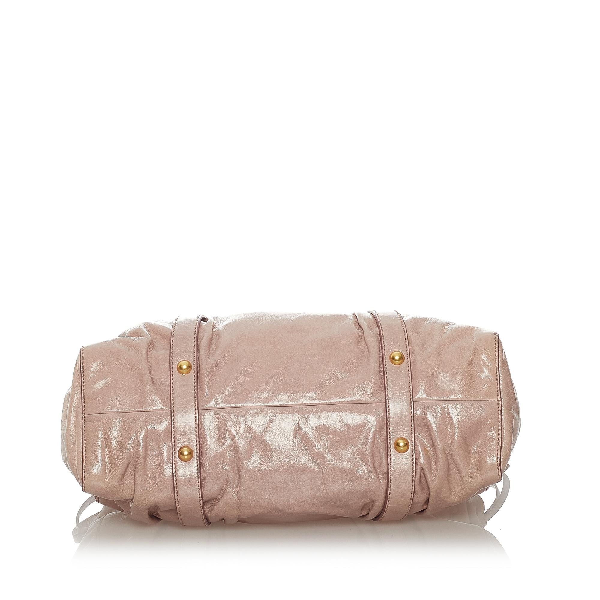 Miu Miu Vitello Shine Satchel (SHG-27162)