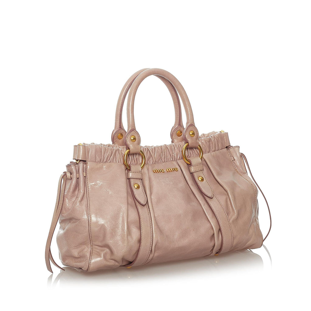Miu Miu Vitello Shine Satchel (SHG-27162)