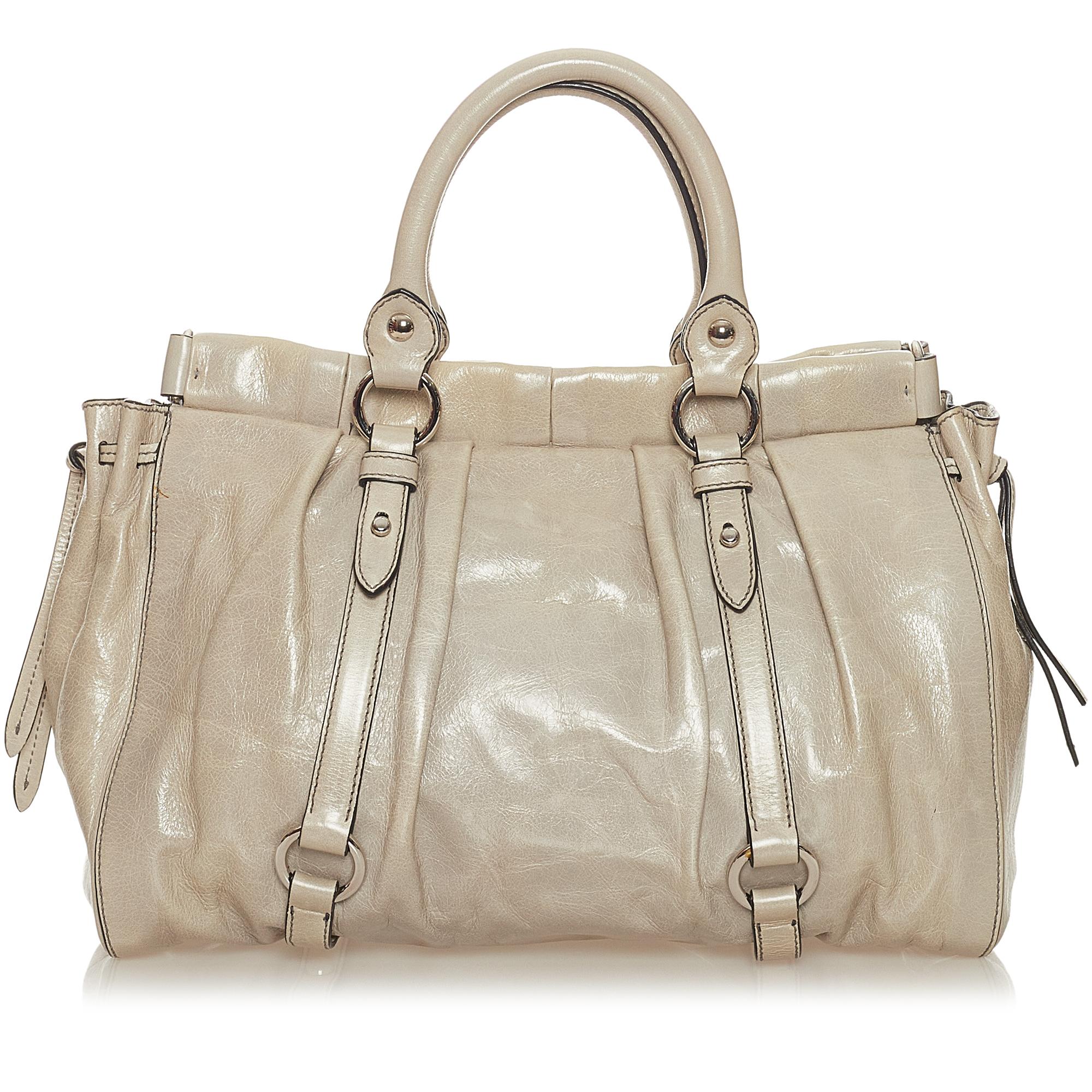 Miu Miu Vitello Shine Satchel (SHG-27674)