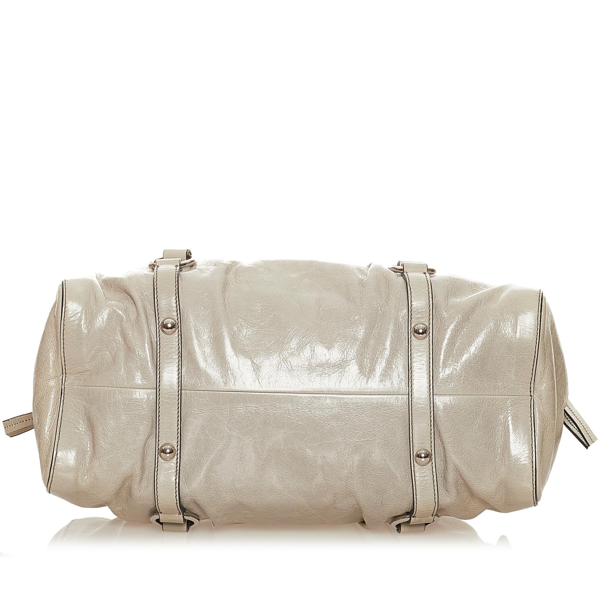Miu Miu Vitello Shine Satchel (SHG-27674)