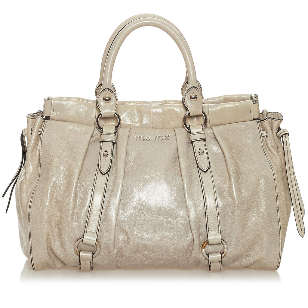 Miu Miu Vitello Shine Satchel (SHG-27674)