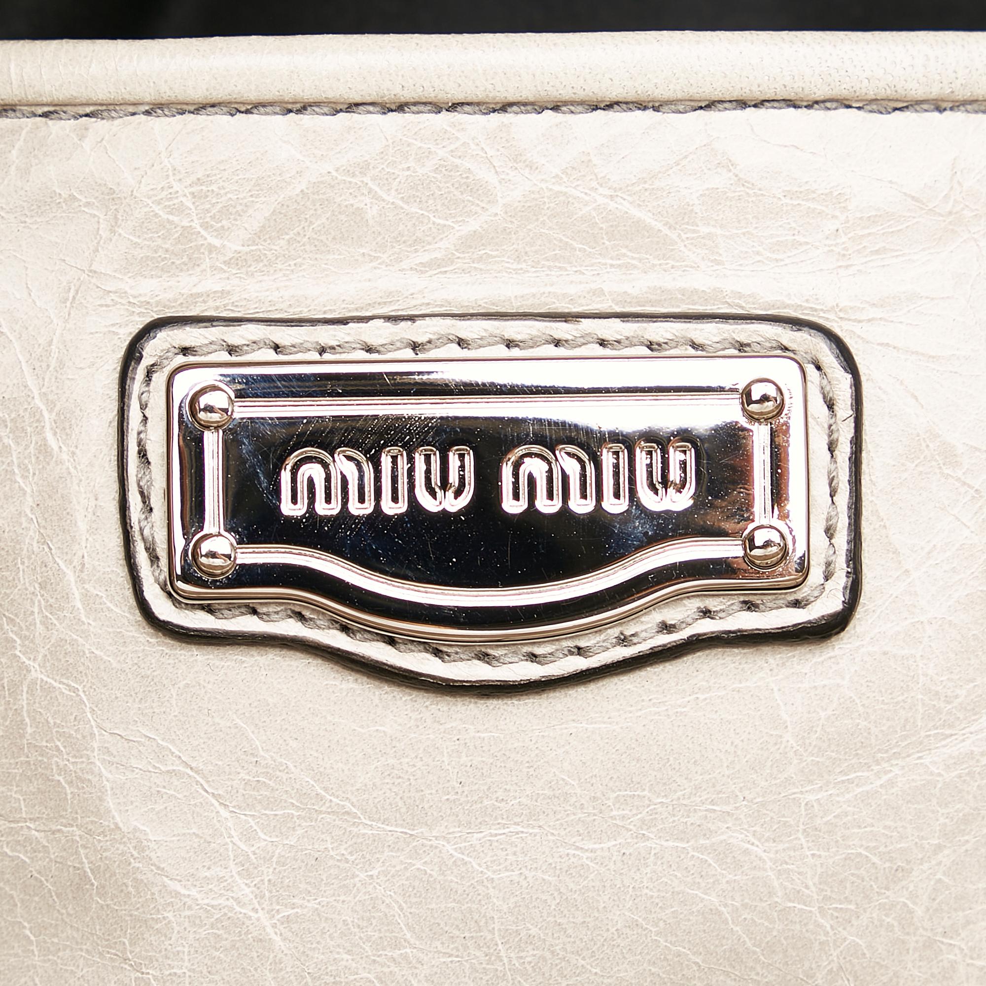 Miu Miu Vitello Shine Satchel (SHG-27674)