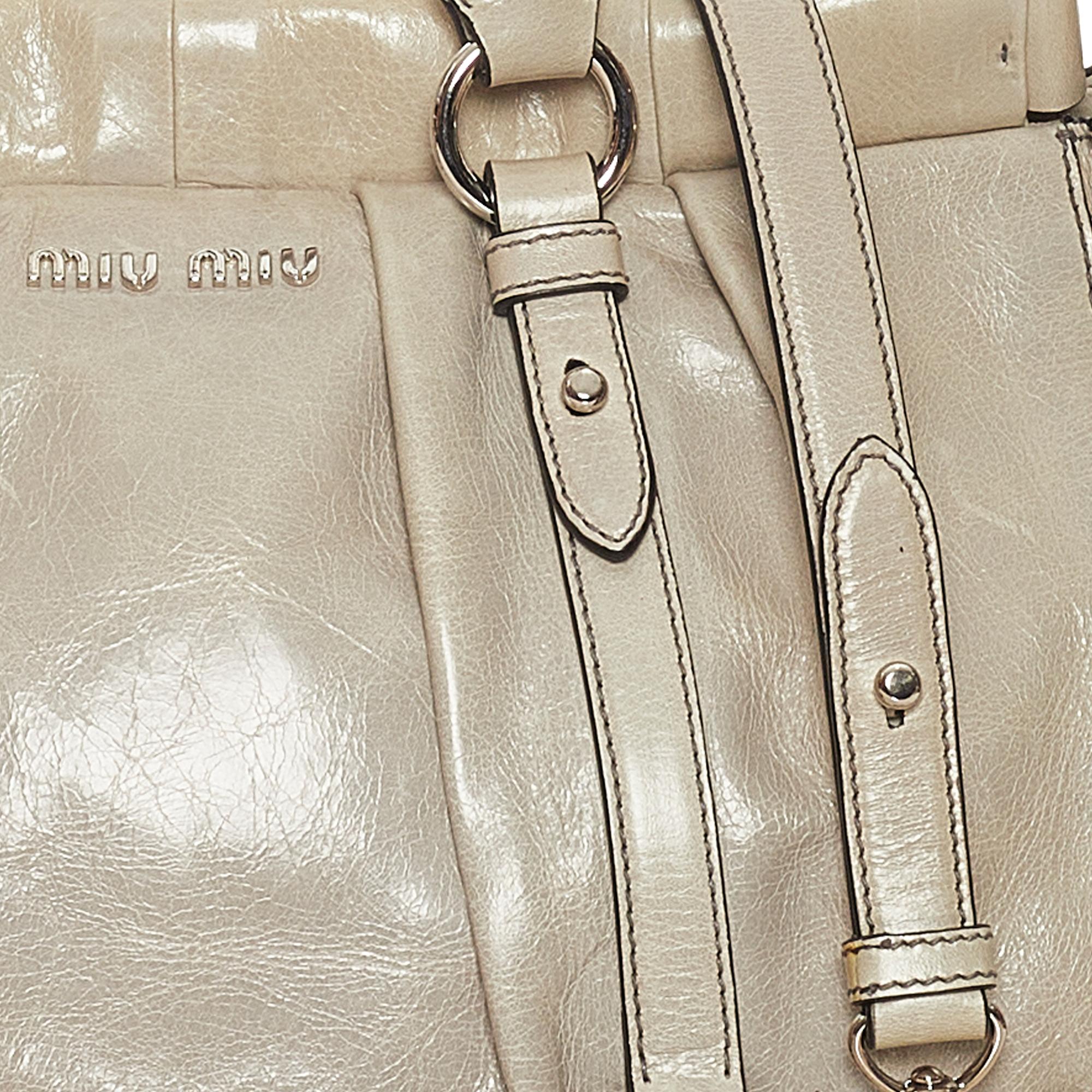 Miu Miu Vitello Shine Satchel (SHG-27674)