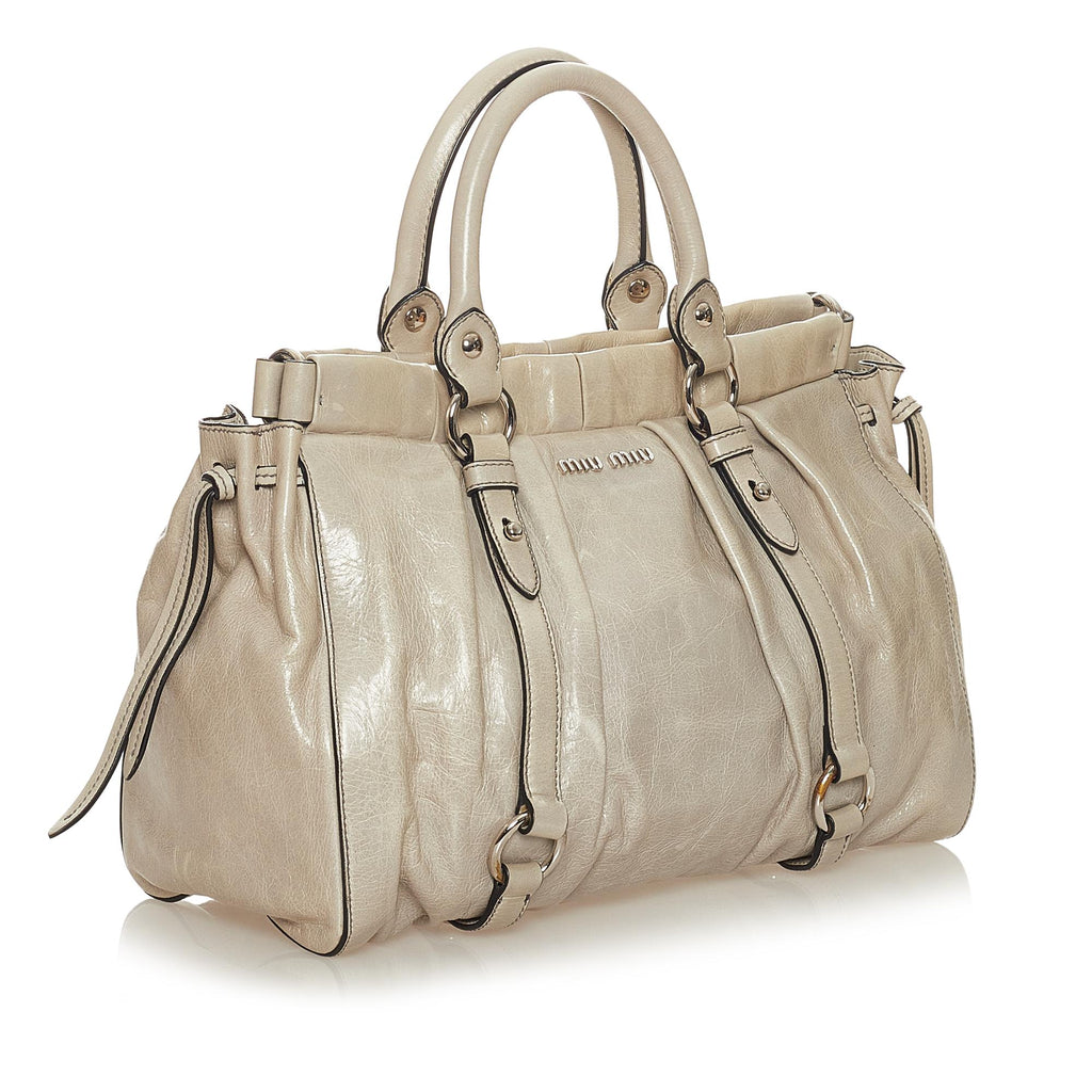 Miu Miu Vitello Shine Satchel (SHG-27674)