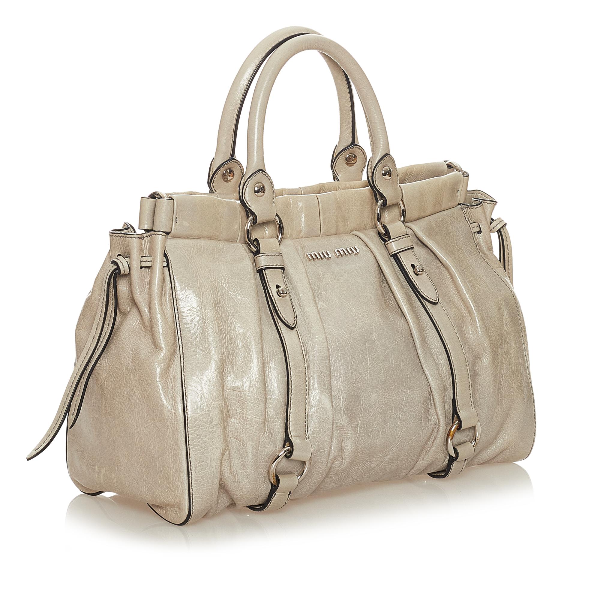 Miu Miu Vitello Shine Satchel (SHG-27674)