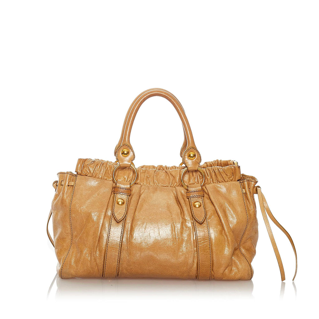 Miu Miu Vitello Shine Satchel (SHG-28022)