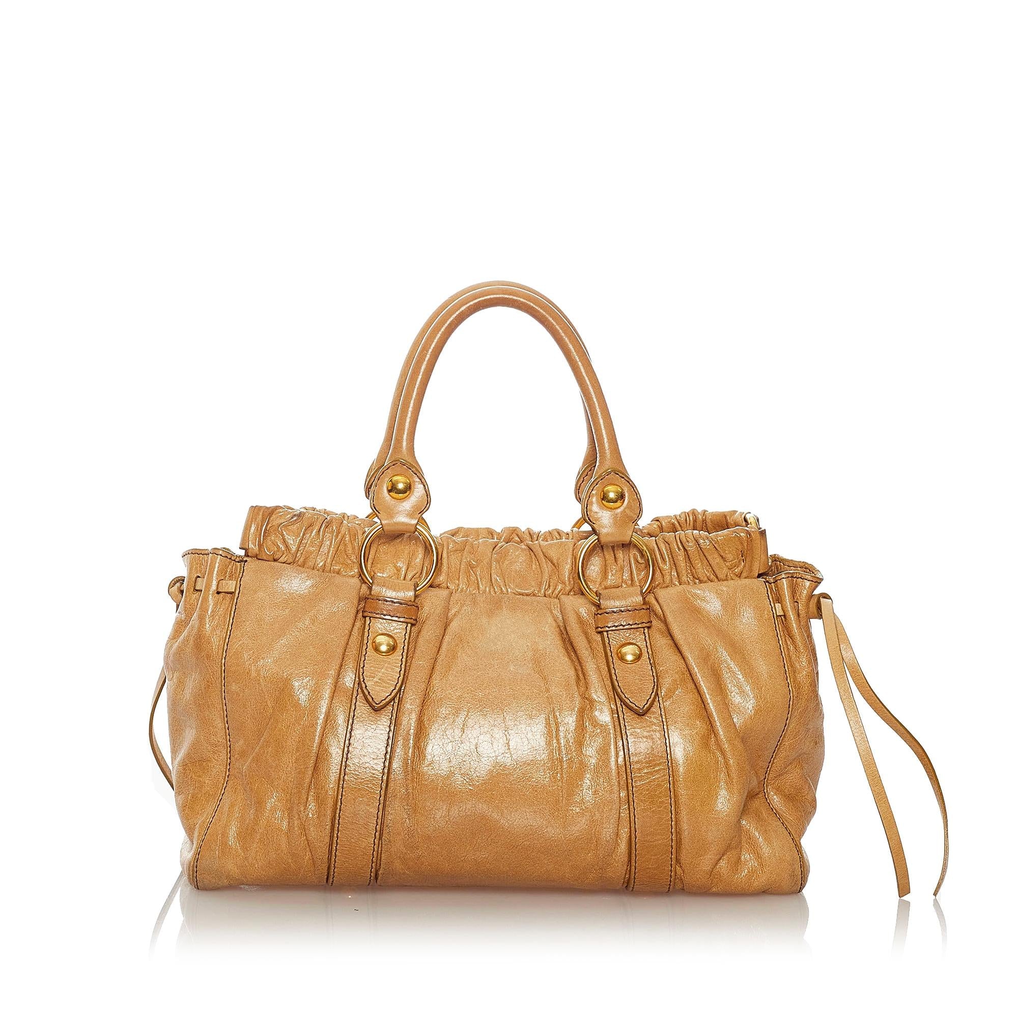 Miu Miu Vitello Shine Satchel (SHG-28022)