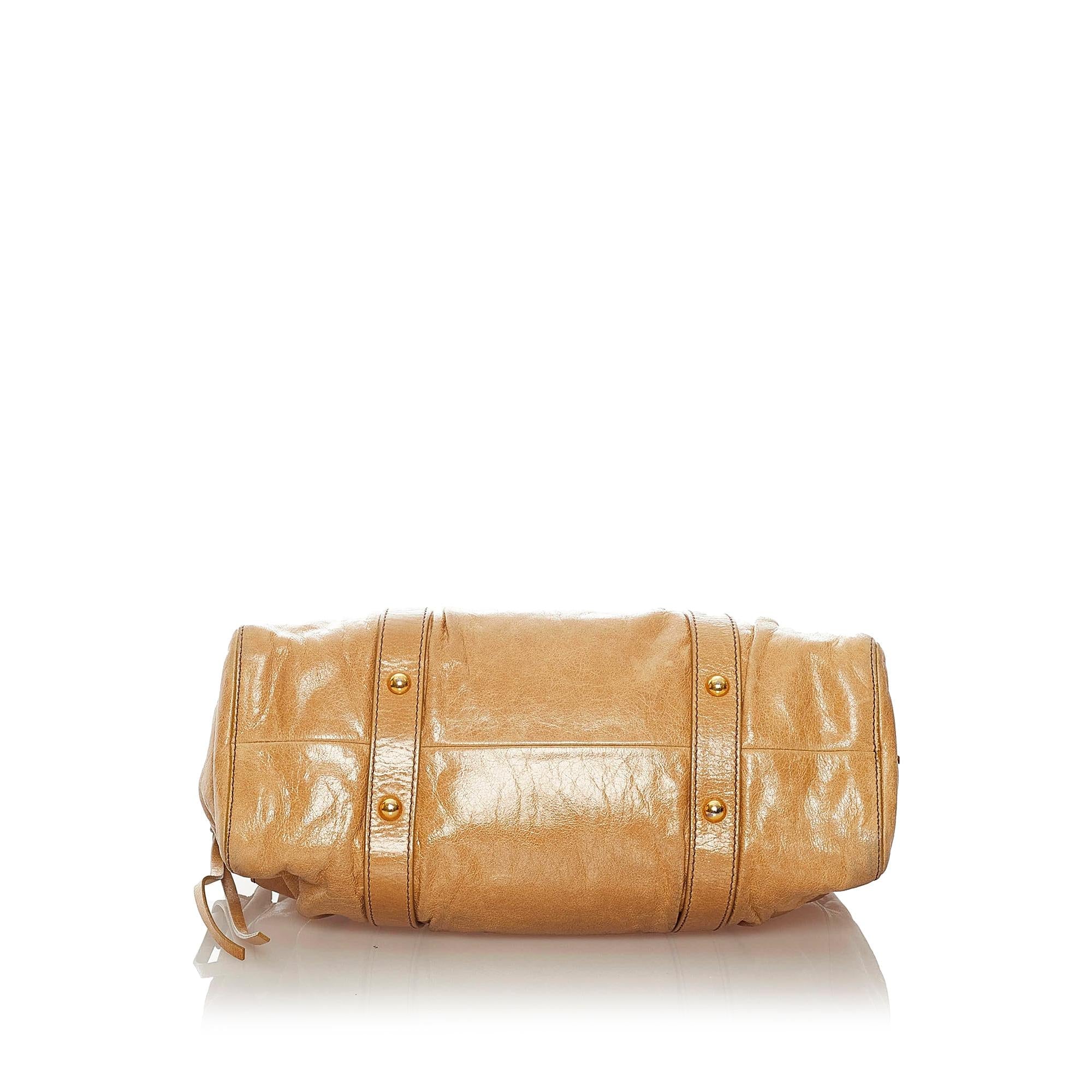 Miu Miu Vitello Shine Satchel (SHG-28022)
