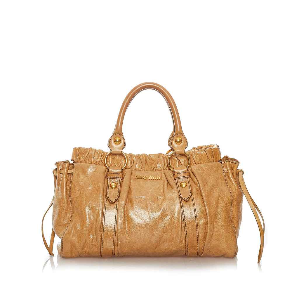 Miu Miu Vitello Shine Satchel (SHG-28022)