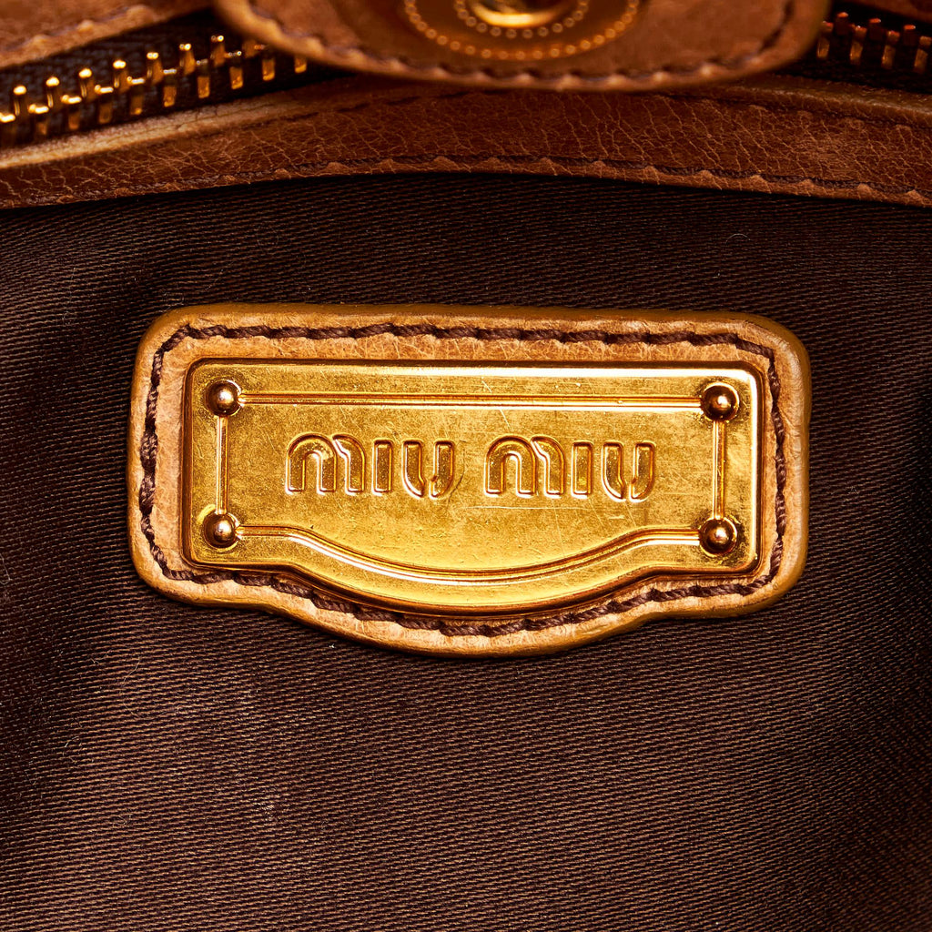 Miu Miu Vitello Shine Satchel (SHG-28022)