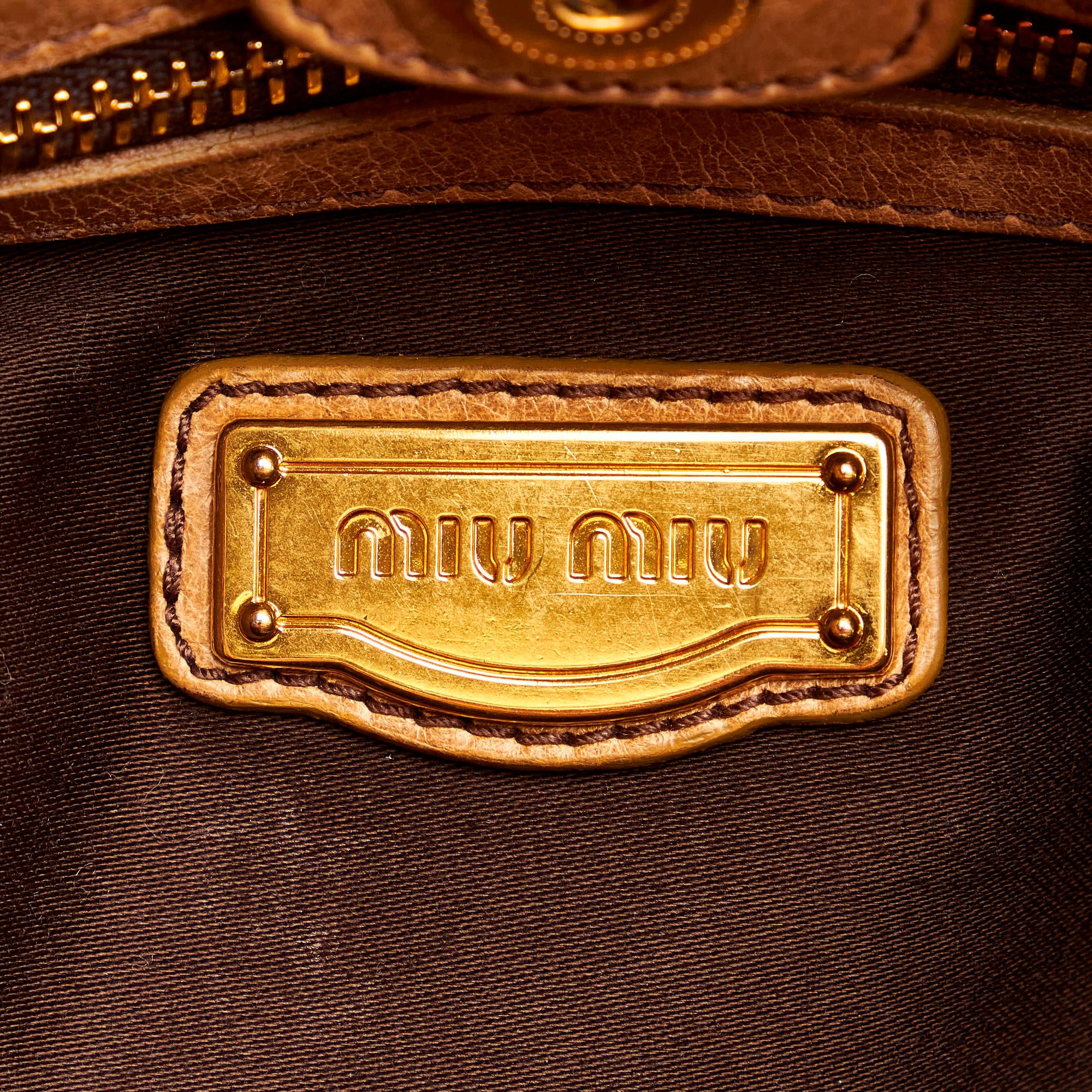 Miu Miu Vitello Shine Satchel (SHG-28022)