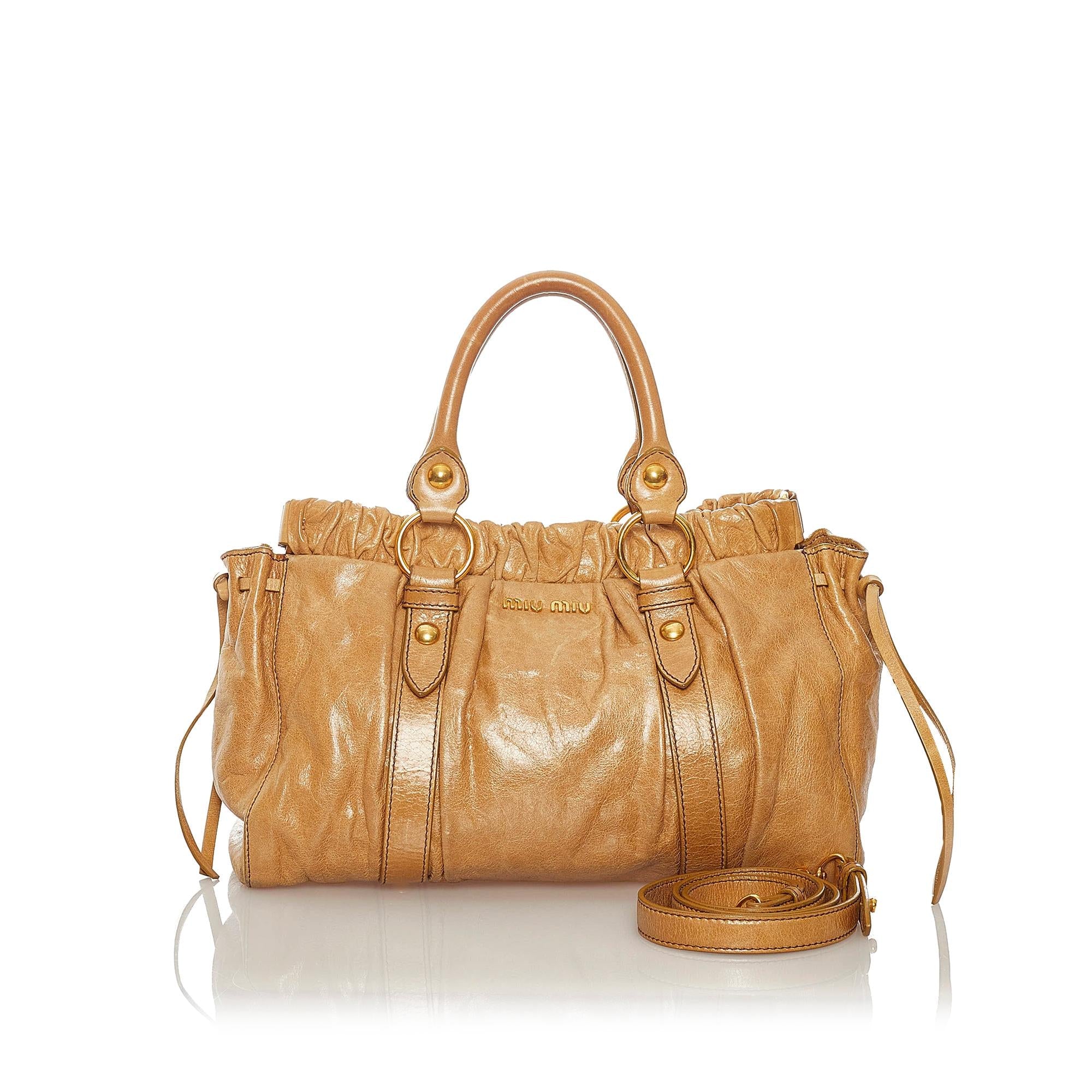 Miu Miu Vitello Shine Satchel (SHG-28022)