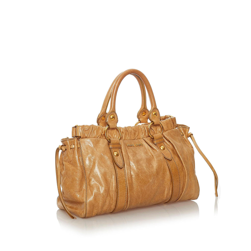 Miu Miu Vitello Shine Satchel (SHG-28022)