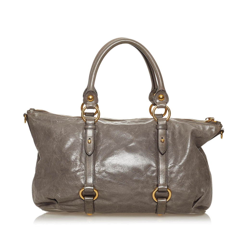 Miu Miu Vitello Shine Satchel (SHG-29103)
