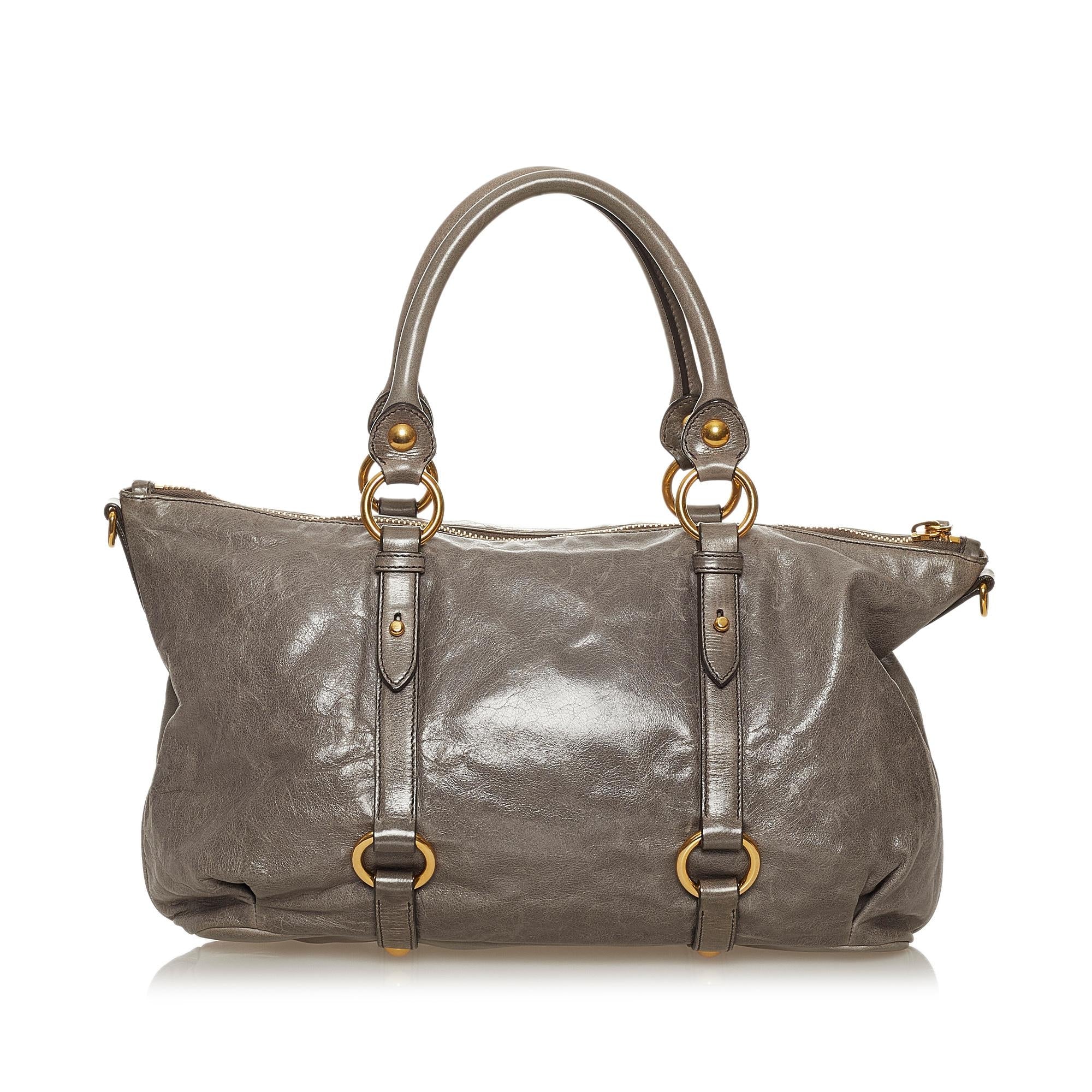 Miu Miu Vitello Shine Satchel (SHG-29103)