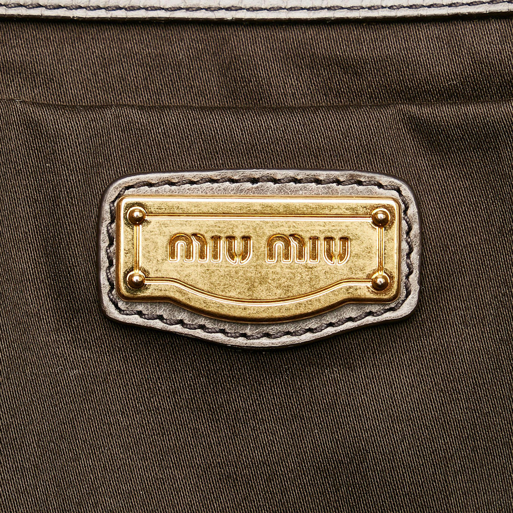 Miu Miu Vitello Shine Satchel (SHG-29103)