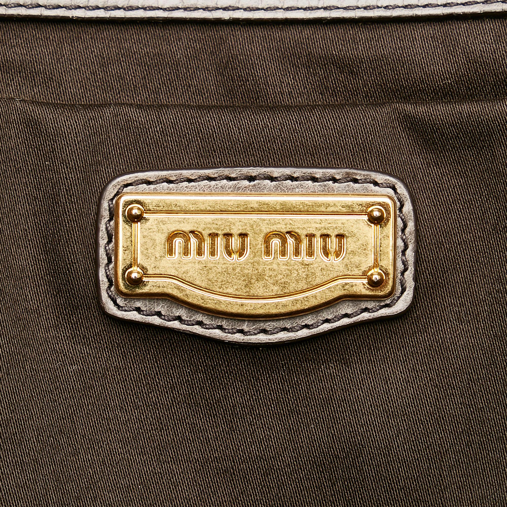 Miu Miu Vitello Shine Satchel (SHG-29103)