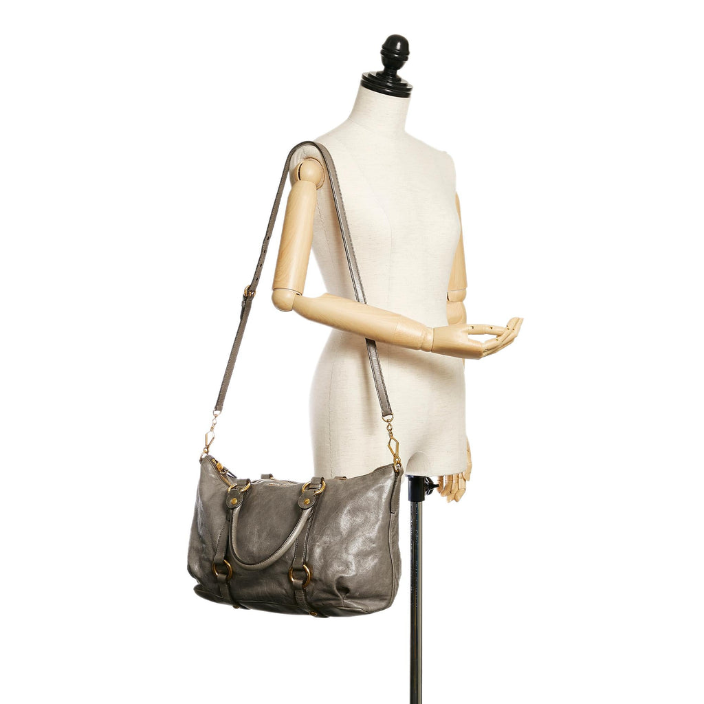 Miu Miu Vitello Shine Satchel (SHG-29103)