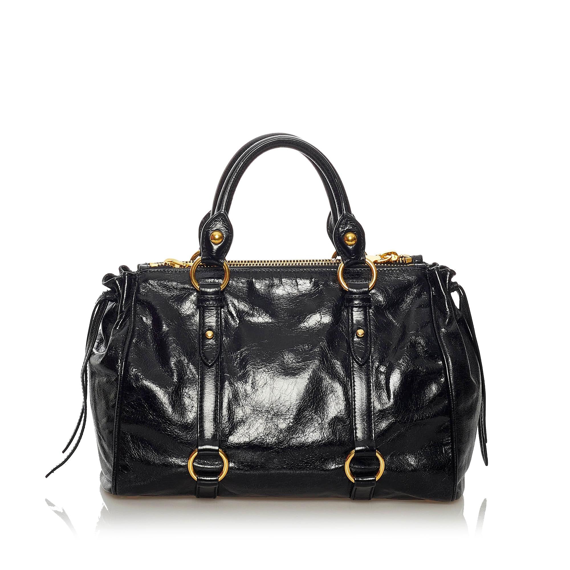 Miu Miu Vitello Shine Satchel (SHG-29209)