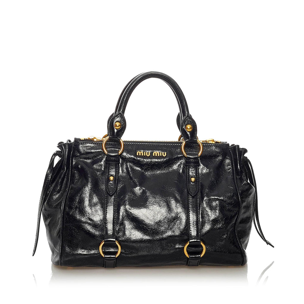 Miu Miu Vitello Shine Satchel (SHG-29209)