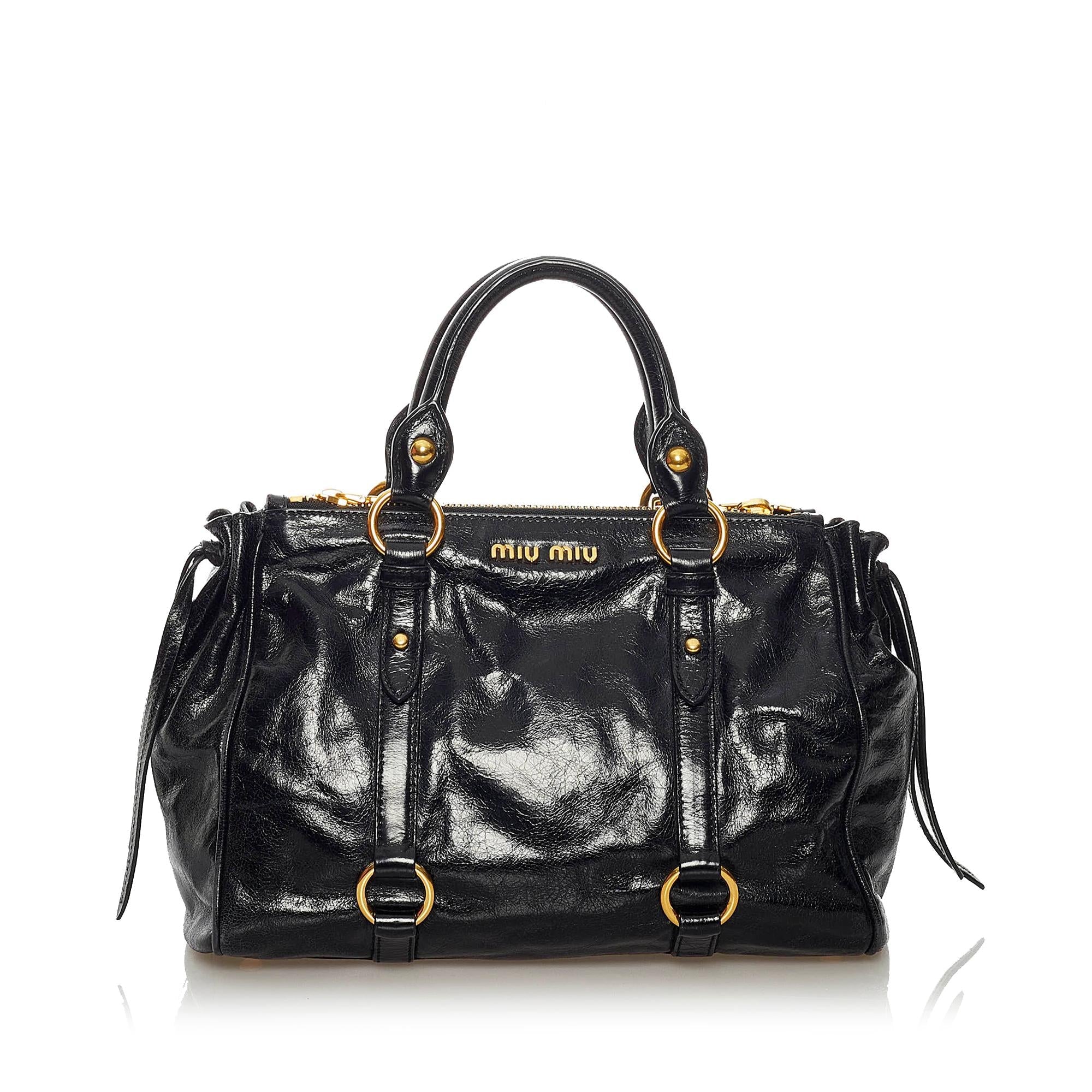 Miu Miu Vitello Shine Satchel (SHG-29209)