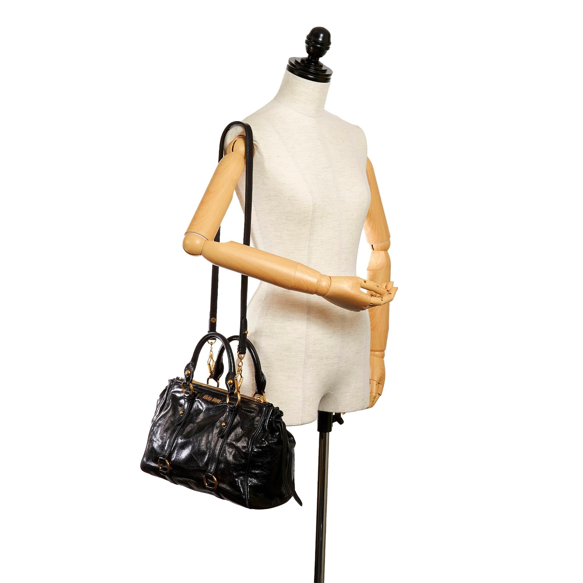 Miu Miu Vitello Shine Satchel (SHG-29209)