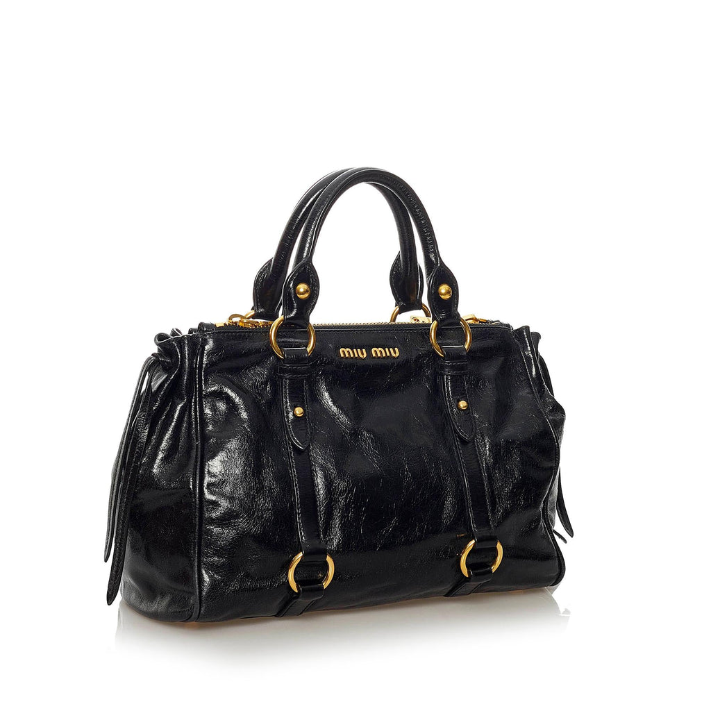 Miu Miu Vitello Shine Satchel (SHG-29209)
