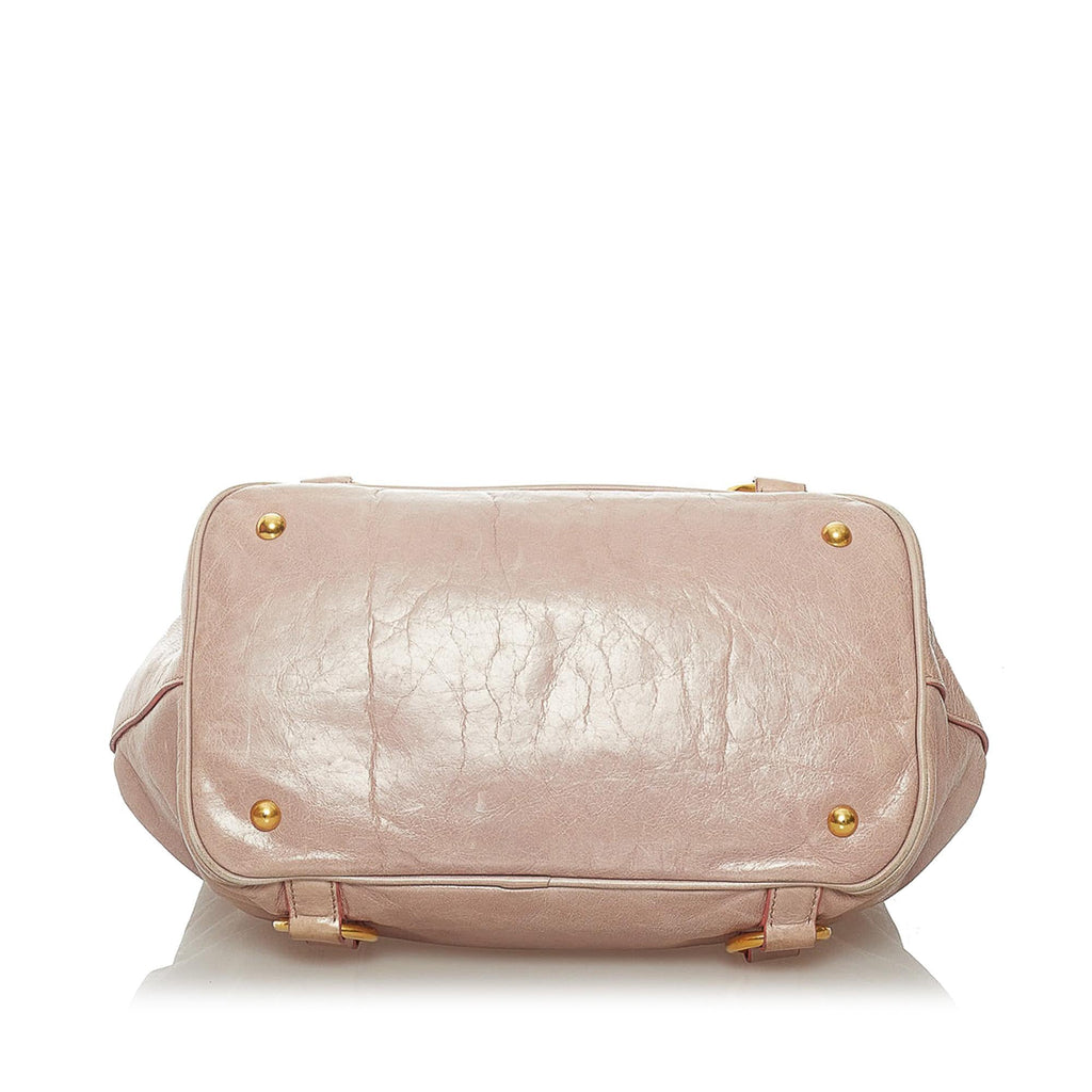Miu Miu Vitello Shine Satchel (SHG-29275)