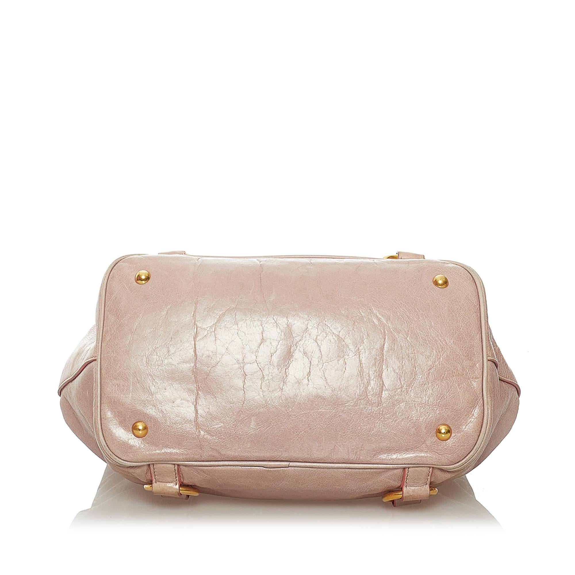 Miu Miu Vitello Shine Satchel (SHG-29275)