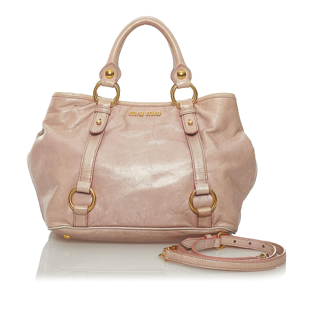 Miu Miu Vitello Shine Satchel (SHG-29275)