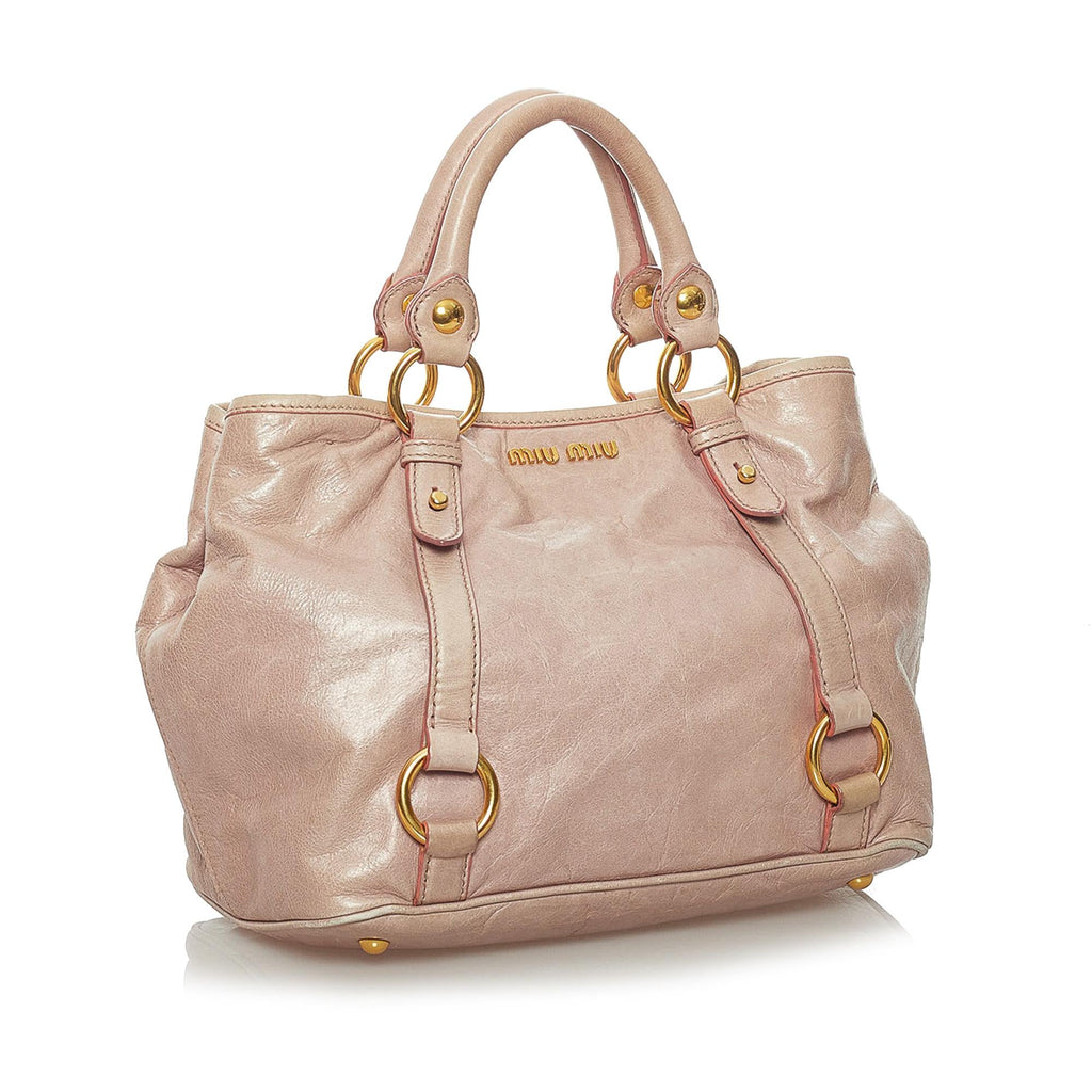 Miu Miu Vitello Shine Satchel (SHG-29275)