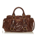 Miu Miu Vitello Shine Satchel (SHG-29495)