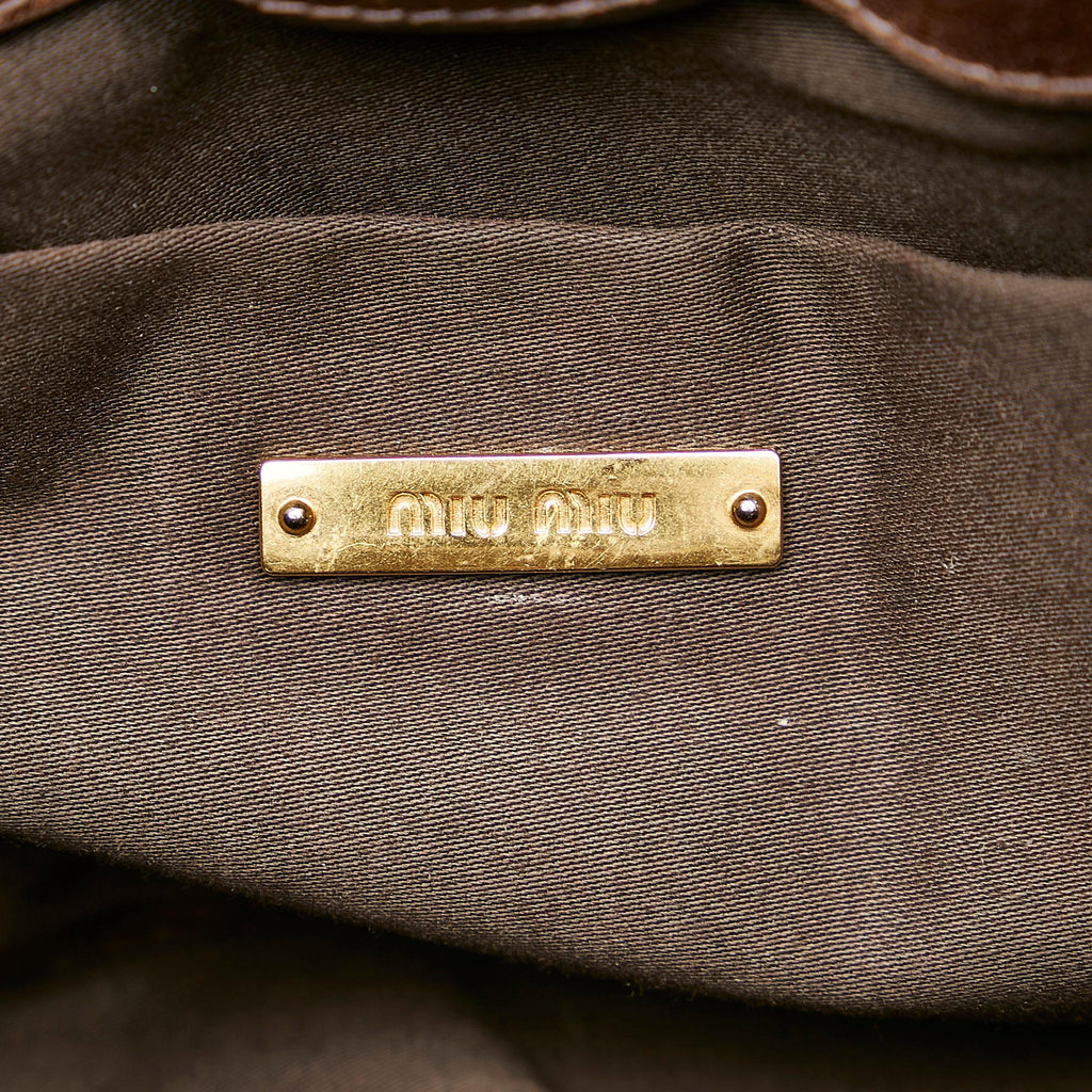 Miu Miu Vitello Shine Satchel (SHG-29495)