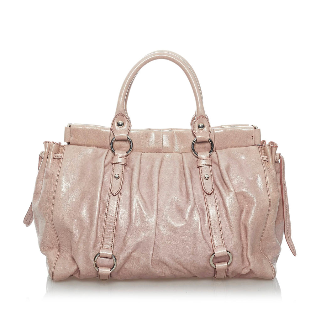 Miu Miu Vitello Shine Satchel (SHG-29496)