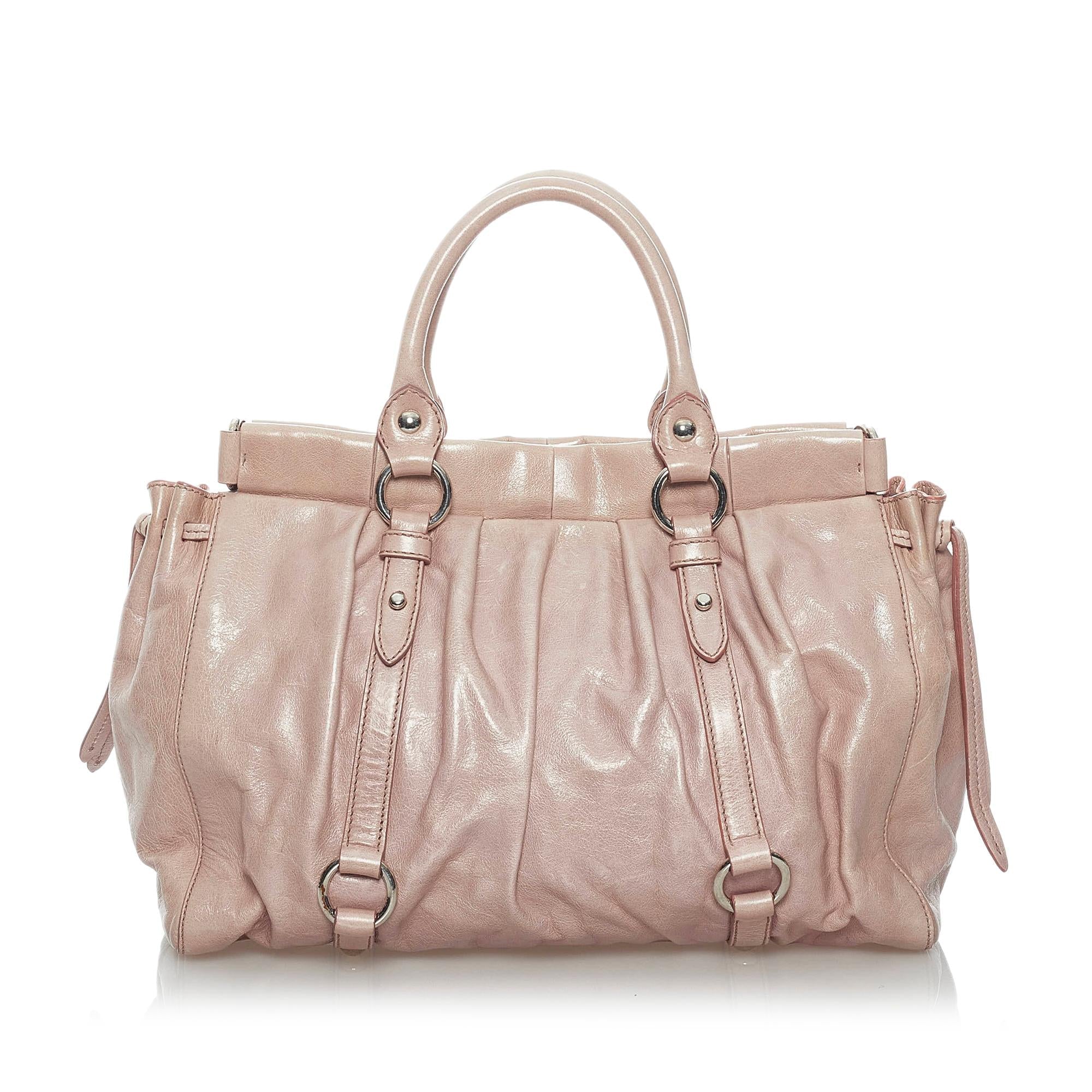 Miu Miu Vitello Shine Satchel (SHG-29496)