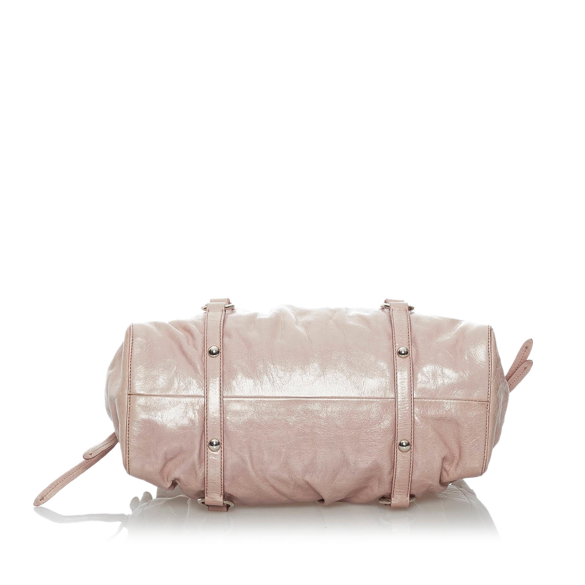 Miu Miu Vitello Shine Satchel (SHG-29496)