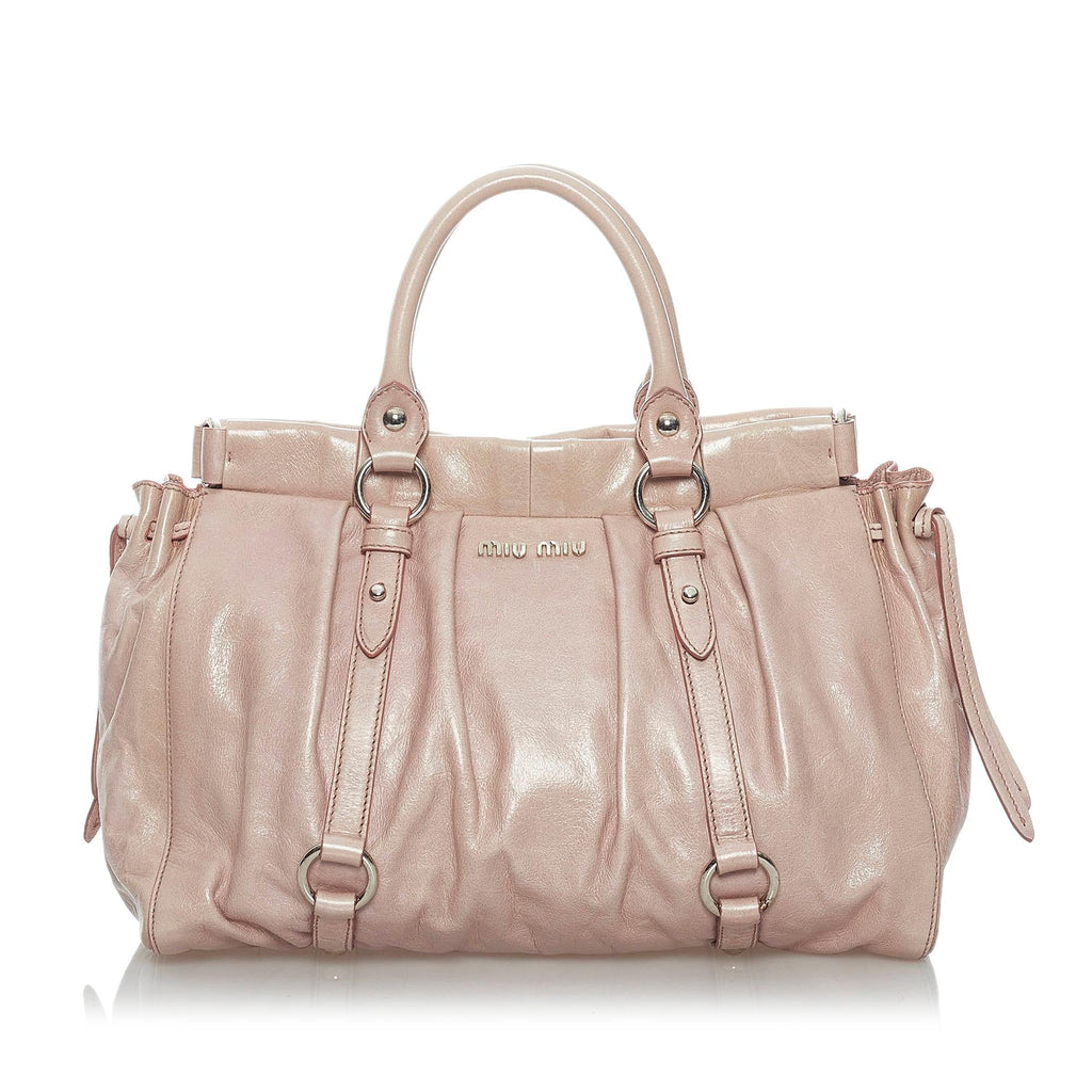 Miu Miu Vitello Shine Satchel (SHG-29496)