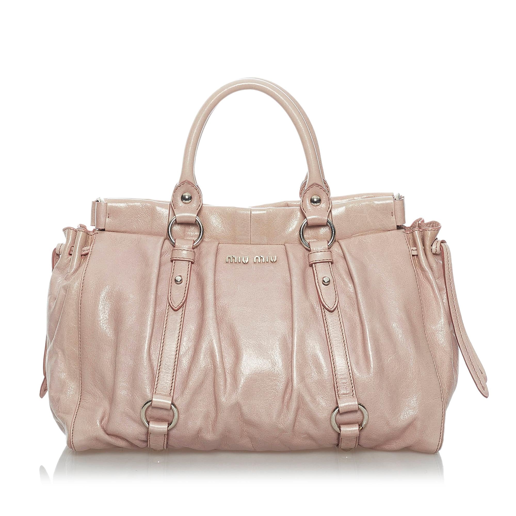 Miu Miu Vitello Shine Satchel (SHG-29496)